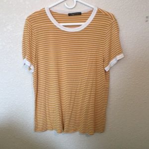 Yellow striped t shirt
